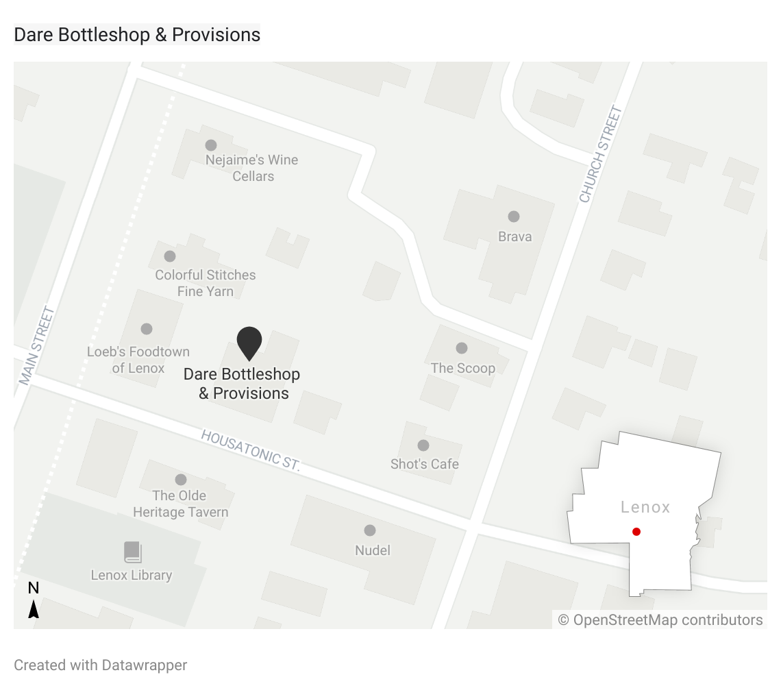 Dare wine shop map